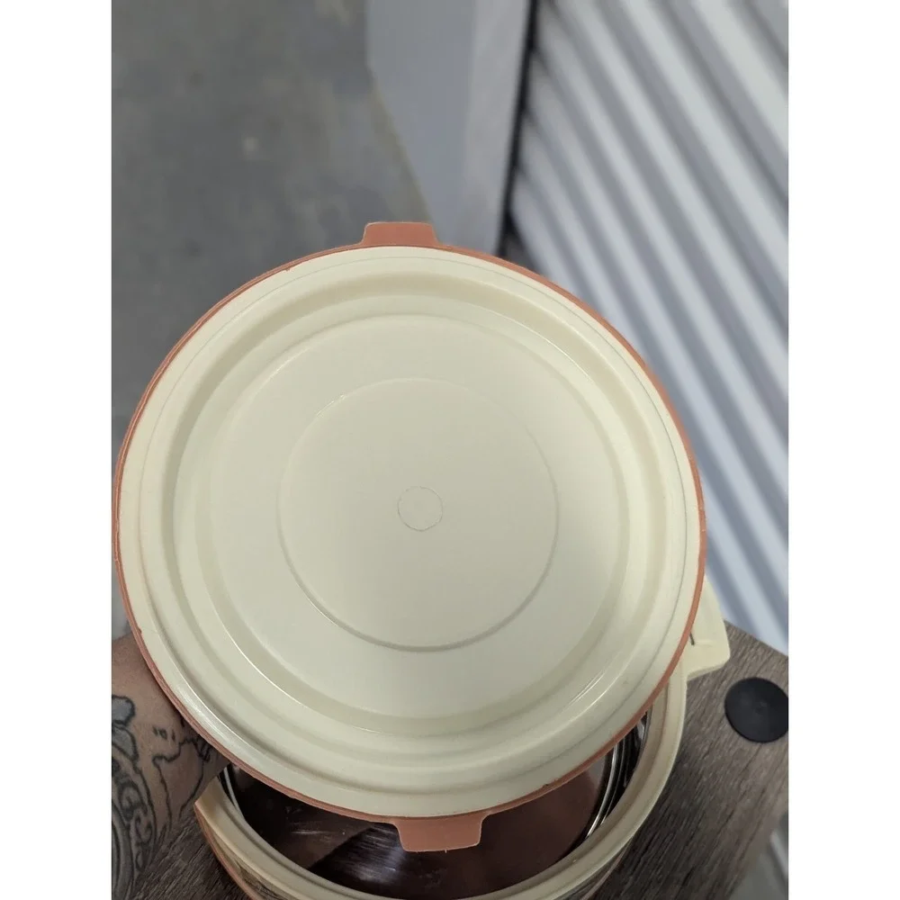 Vintage Boho Geometric Insulated Casserole Hot Pot Thermal Server Milton 7